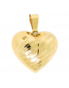 Pingente coração uma face - 0021624 Pingente coração uma face - 0021624